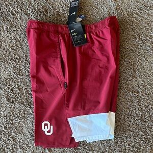 OU OKLAHOMA SOONERS NIKE MENS ATHLETIC SHORTS - M MEDIUM